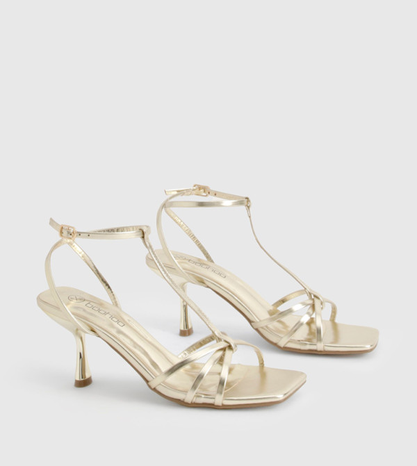 boohoo boohoo - Gold Heels