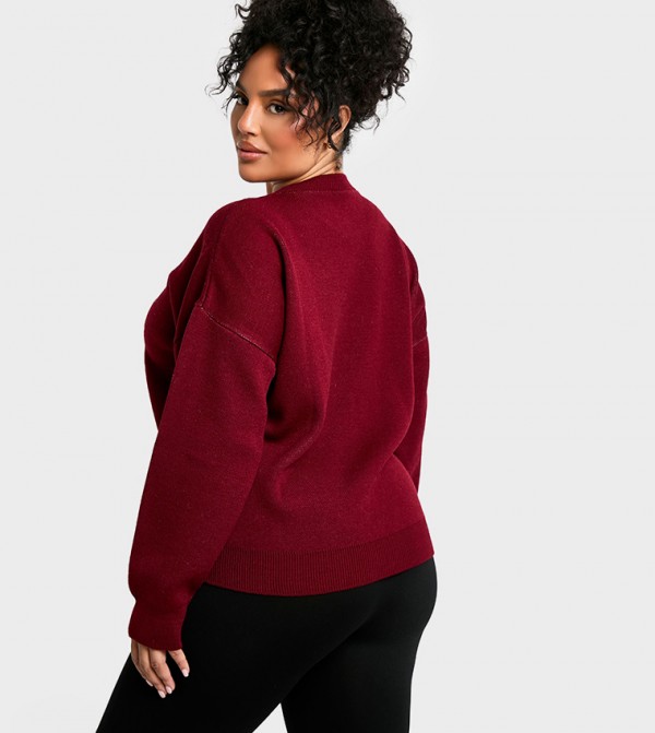 boohoo  Sweaters & Cardigans - Red Sweaters & Cardigans