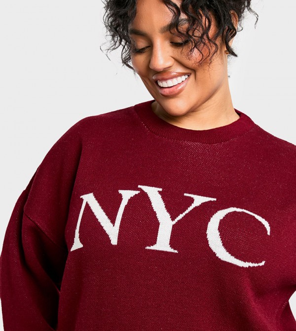 boohoo  Sweaters & Cardigans - Red Sweaters & Cardigans