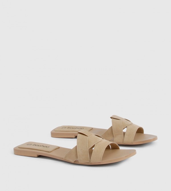 boohoo boohoo - Beige Flat Sandals