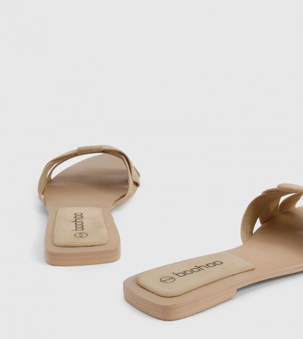 boohoo boohoo - Beige Flat Sandals