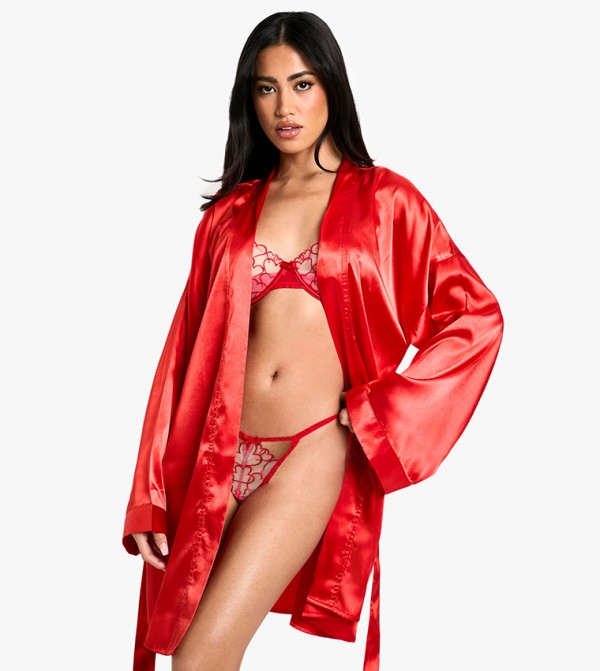 بوهو  - أحمر Night Robes & Kimonos