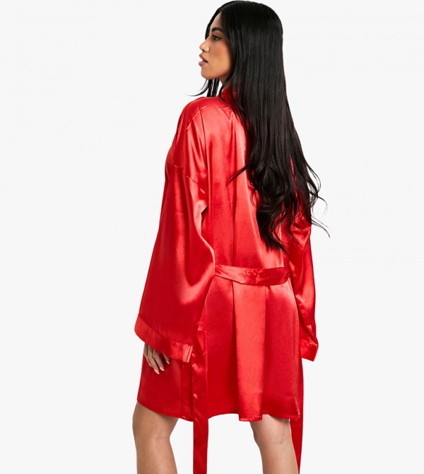 بوهو  - أحمر Night Robes & Kimonos