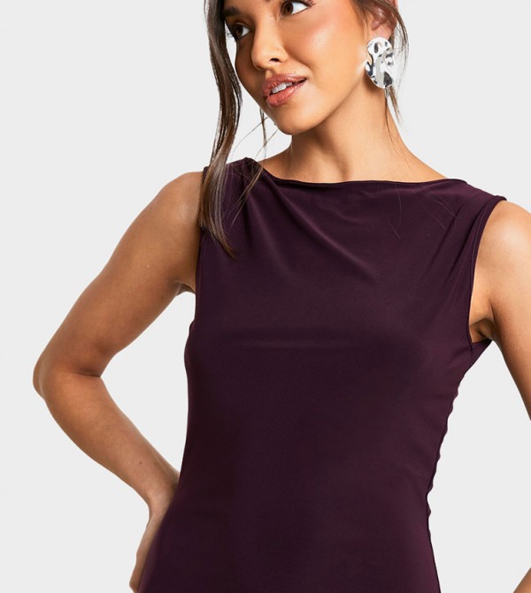 boohoo  Dresses - Purple Midi Dresses