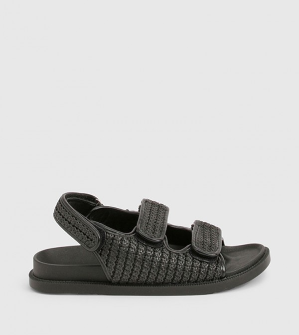 boohoo - Outlet  - Black Flat Sandals