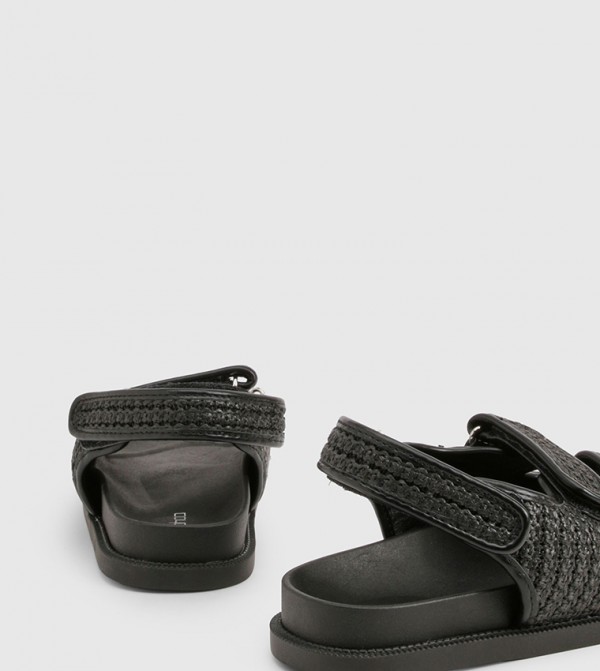 boohoo - Outlet  - Black Flat Sandals