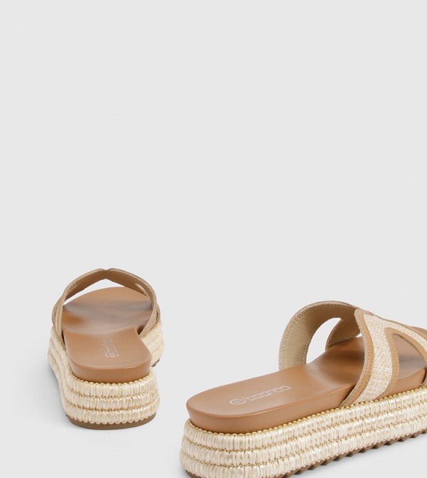 boohoo - Outlet  - Brown Slides