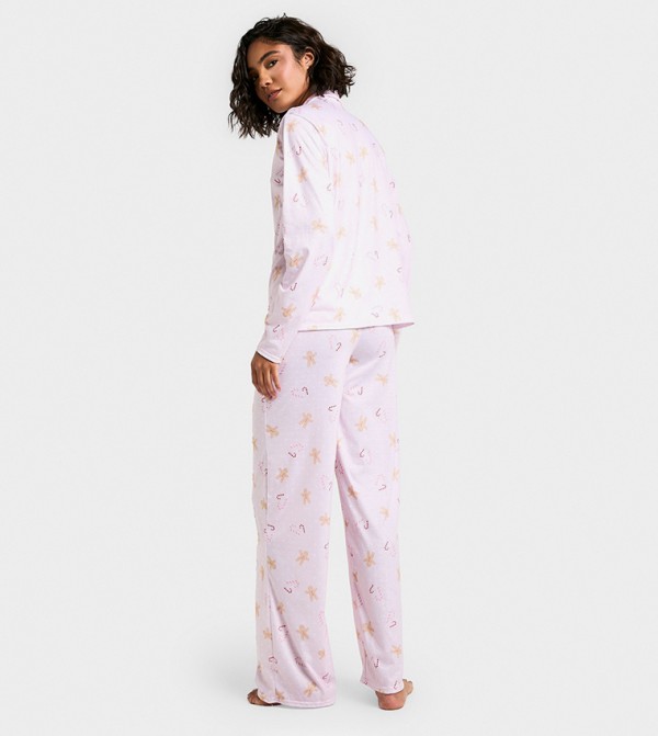 boohoo  Clothing - Pink Pyjama Set