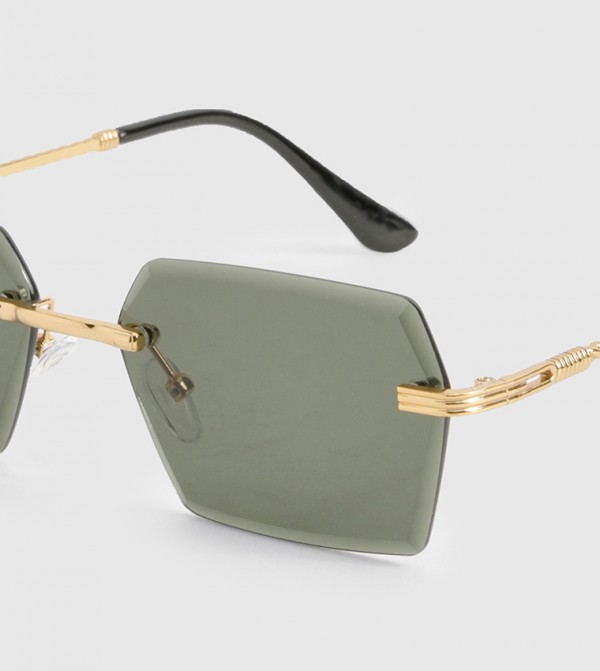 boohoo  Sunglasses - Gold undefined
