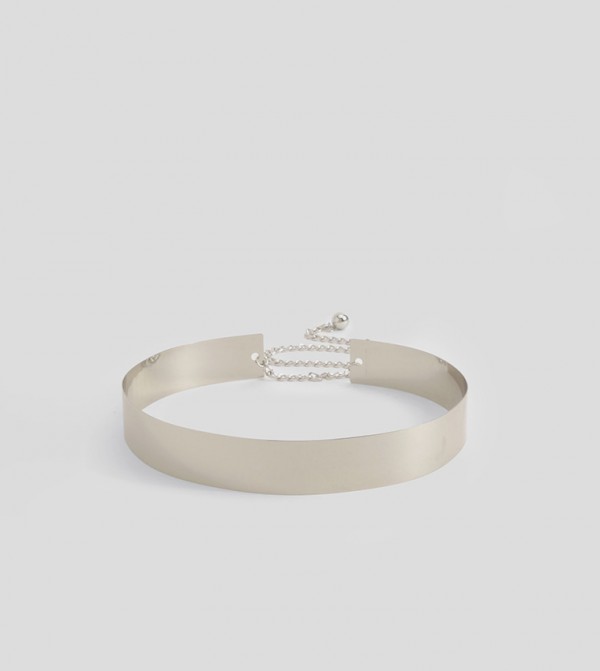 boohoo  Belts - Silver Non Leather Belts