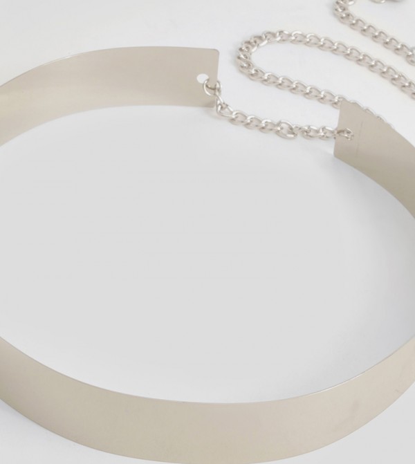 boohoo  Belts - Silver Non Leather Belts
