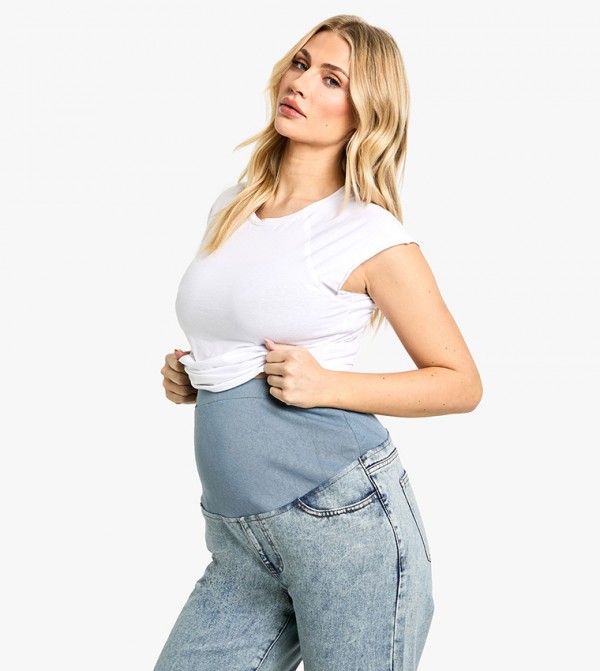boohoo  Maternity Clothing - Light Blue Jeans