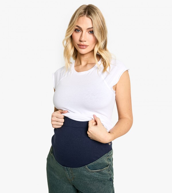 بوهو ملابس حوامل - أخضر جينز