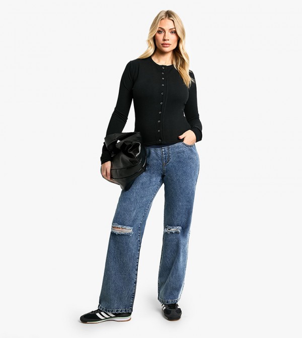 بوهو ملابس حوامل - أزرق جينز