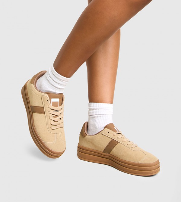 boohoo boohoo - Taupe Low Top