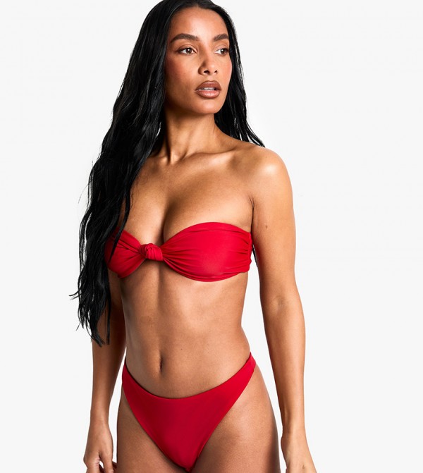 بوهو توب بكيني - أحمر Bikini Tops