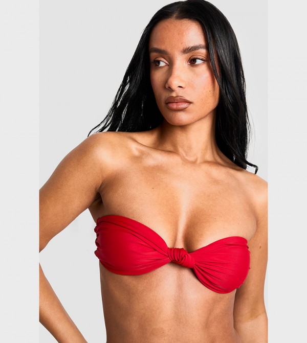 بوهو توب بكيني - أحمر Bikini Tops