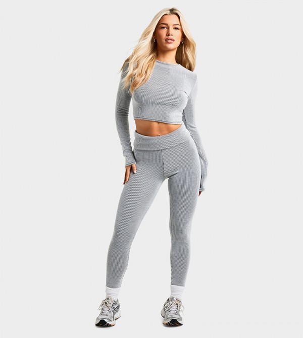 boohoo  Co-Ord Set - Grey Co-Ord Set