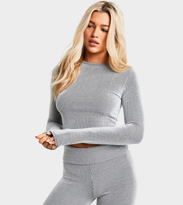 boohoo  Co-Ord Set - Grey Co-Ord Set