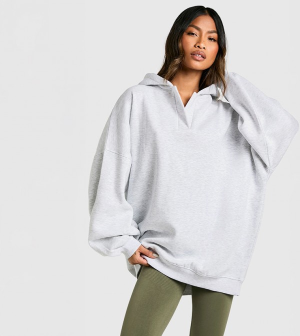 boohoo  Hoodies & Sweatshirts - Grey Hoodies