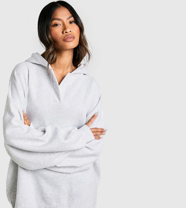 boohoo  Hoodies & Sweatshirts - Grey Hoodies