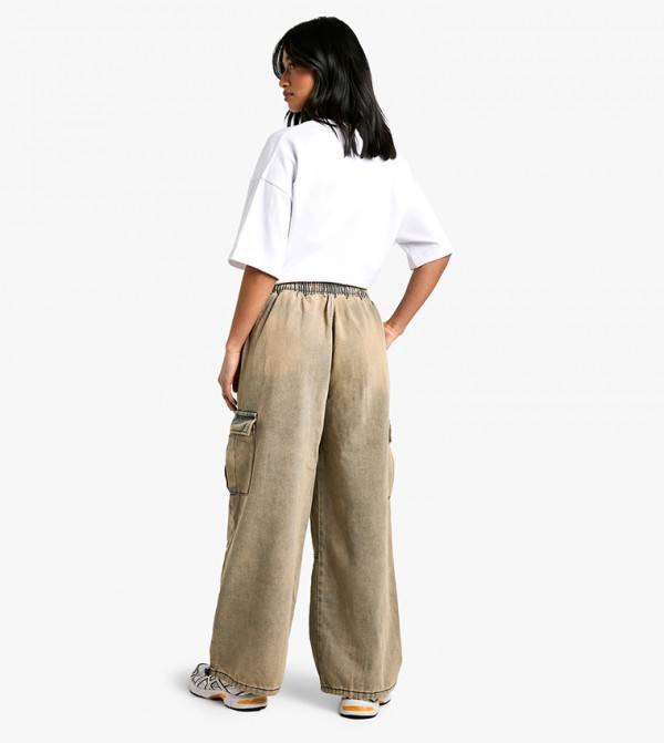 بوهو  بناطيل جينز - أزرق فاتح Wide Leg Jeans