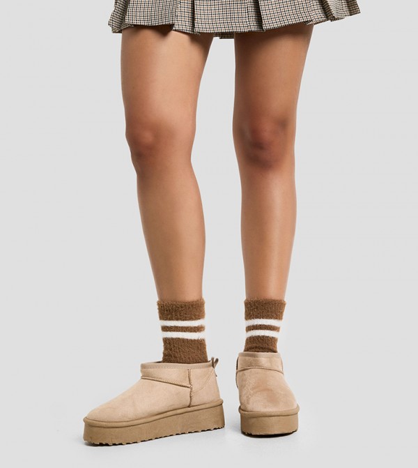 بوهو  جوارب   - متعدد Calf Length Socks