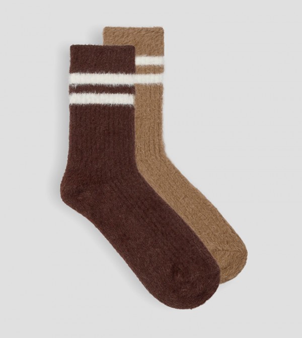 بوهو  جوارب   - متعدد Calf Length Socks
