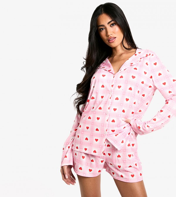 بوهو  style-edit-gc - وردي Pyjama Set