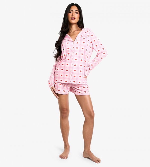 بوهو  style-edit-gc - وردي Pyjama Set