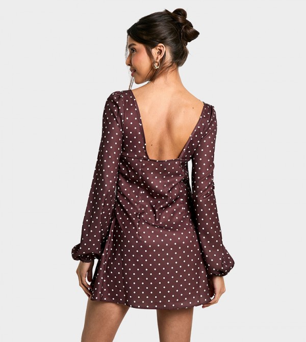 boohoo  Clothing - Brown Mini Dresses