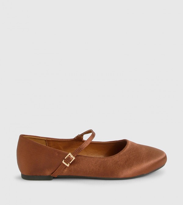 boohoo  Ballerinas - Dark Brown undefined