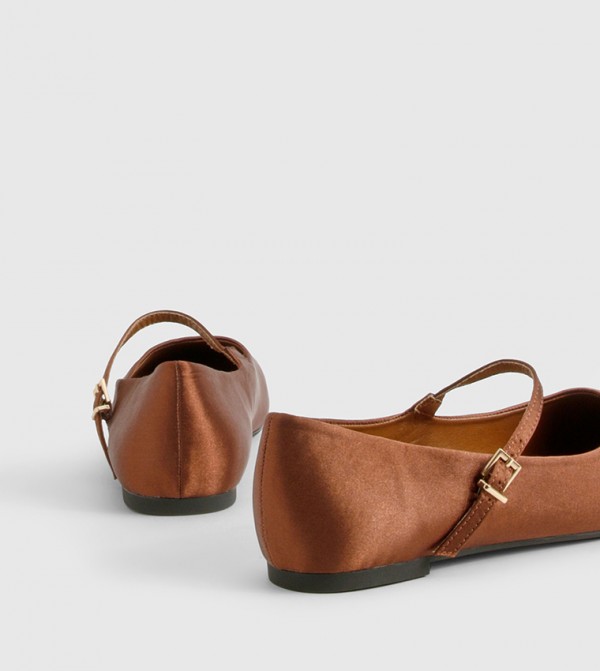 boohoo  Ballerinas - Dark Brown undefined