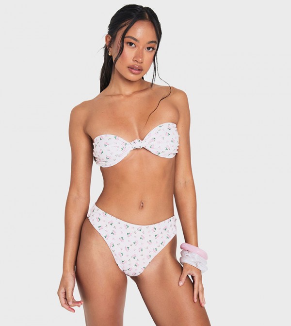 بوهو توب بكيني - أبيض Bikini Tops