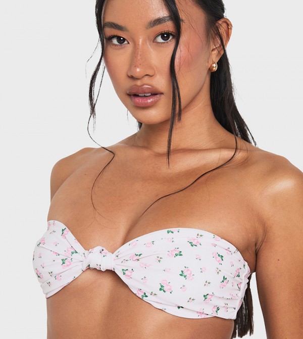 بوهو توب بكيني - أبيض Bikini Tops