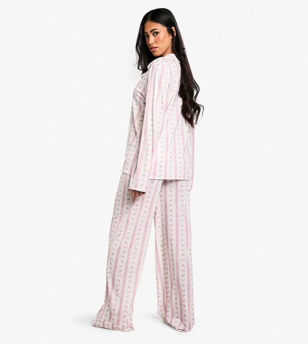 بوهو  ملابس نوم - وردي Pyjama Set