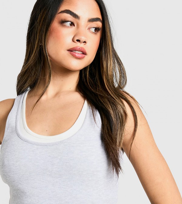 بوهو - أبيض Sleeveless Tops