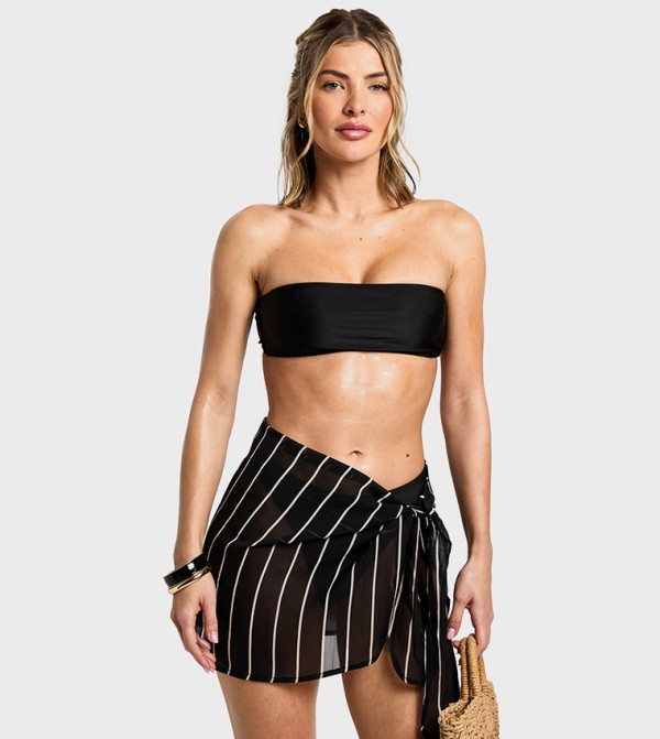 boohoo  Swimwear - Black Beachwear & Accessories