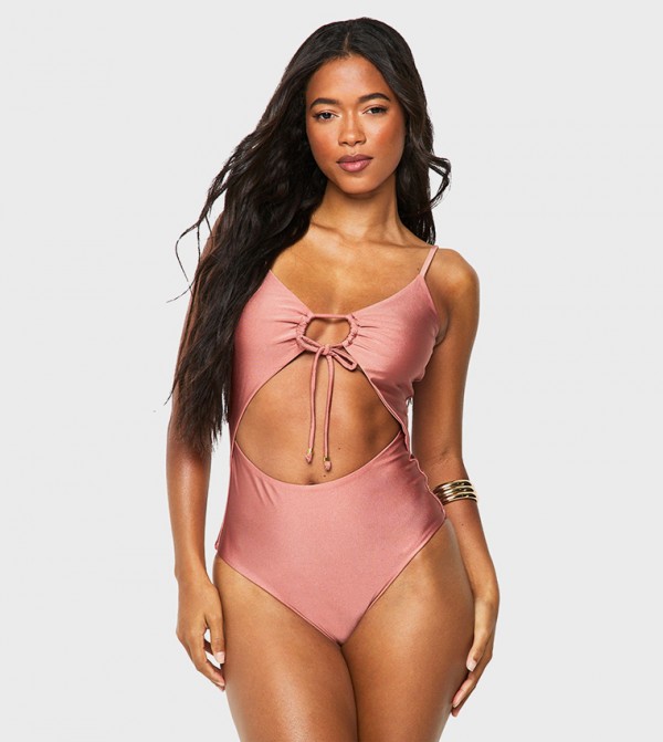 بوهو  بدلات سباحة   - وردي Swimsuit