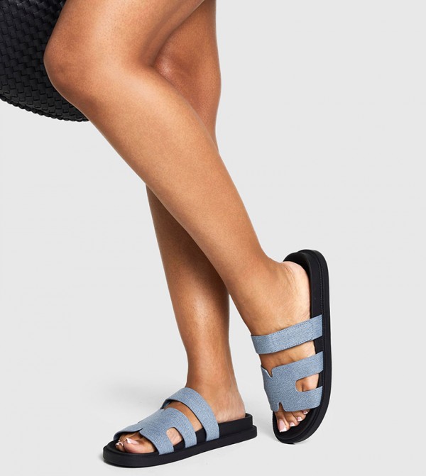 boohoo boohoo - Blue Flat Sandals