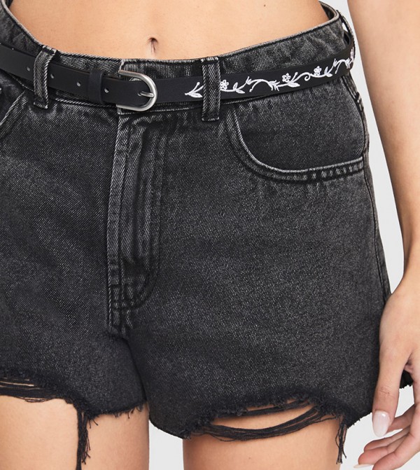 boohoo  Belts - Black Non Leather Belts