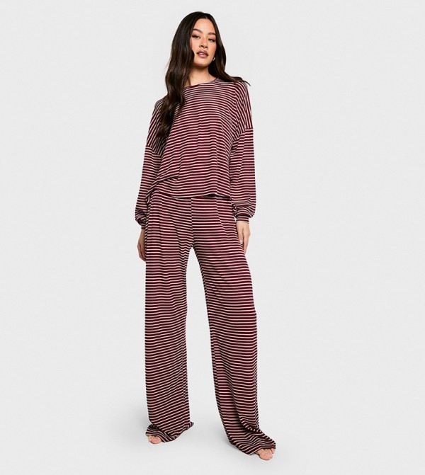بوهو  ملابس نوم - أحمر  Pyjama Set