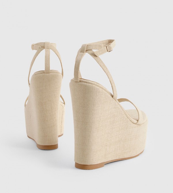boohoo  Wedges - Beige Wedges
