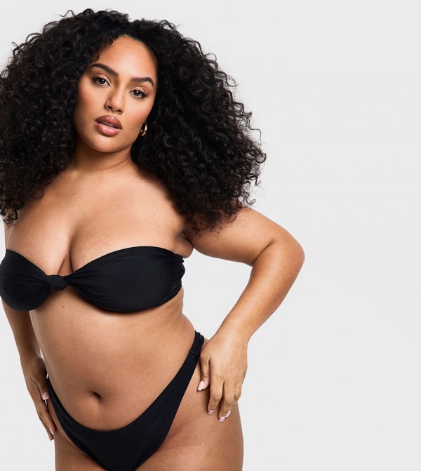 بوهو توب بكيني - أسود Bikini Tops