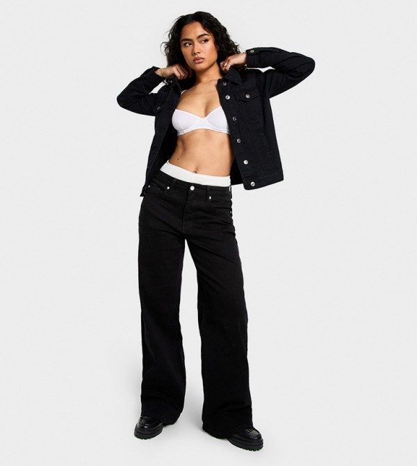 boohoo boohoo - Black Wide Leg Jeans
