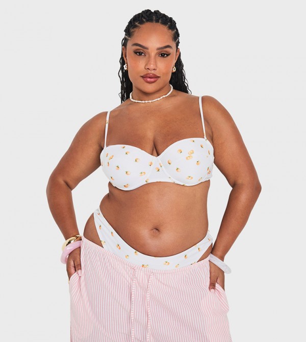 boohoo  Swimwear - White Bikini Bottoms