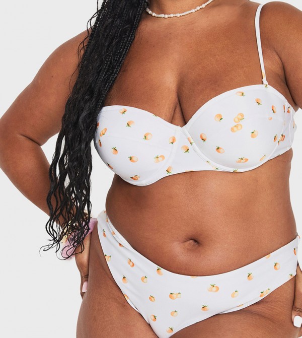boohoo  Swimwear - White Bikini Bottoms