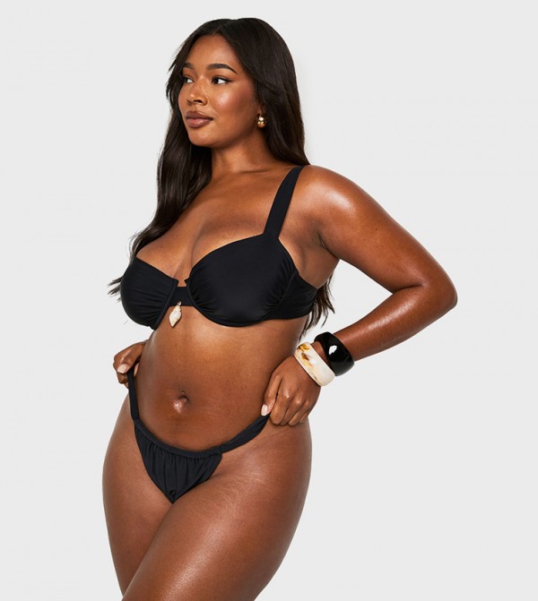 boohoo  Swimwear - Black Bikini Bottoms