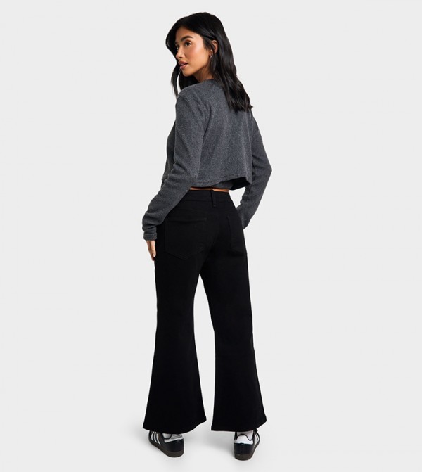 boohoo  Jeans - Black Bootcut Jeans