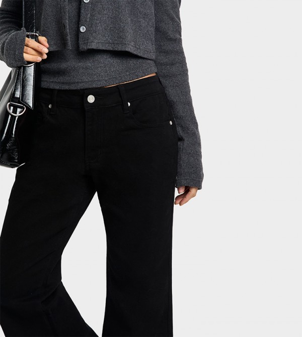 boohoo  Jeans - Black Bootcut Jeans